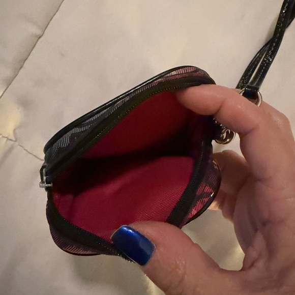 COACH Plaid Phone Wristlet - Picture 2 of 3